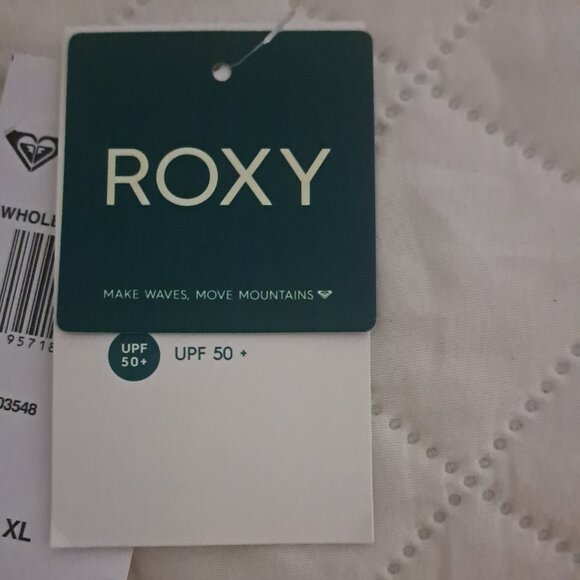 Roxy Rash Guard Whole Hearted UPF 50+ Sort Sleeve XL NWT - Picture 6 of 8